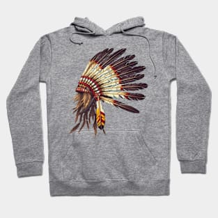 Native American Feather Headdress #2 Hoodie